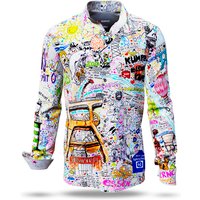 Herren Hemden Langarm I LOVE RUHRPOTT – GERMENS artfashion – 100 % Baumwolle - Größe XL