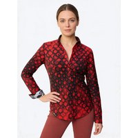 Damenbluse HEXAGON ZINNOBER