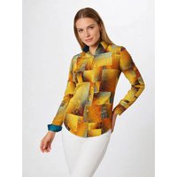 Hemd Bluse Damen DRACO GOLD - GERMENS artfashion - 100 % Baumwolle - Größe XS