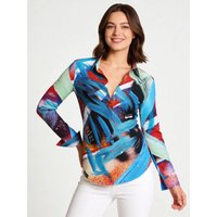 Damenbluse THE TIME TRAVELING - GERMENS artfashion - 100 % Baumwolle - Größe S
