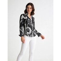 Bluse Damen DORNRÖSCHEN BLACK - GERMENS artfashion - 100 % Baumwolle - Größe XS