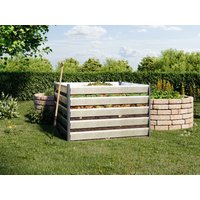 Komposter aus Aluminium, Größe: 150 x 150 cm, Höhe 100 cm, Alu Natur Alu-Komposter, Metallkomposter extra starke Ausführung, 100% wartungsfrei Komposter aus Aluminium, Größe: 150 x 150 cm, Höhe 100 cm, Alu Natur Alu-Komposter, Metallkomposter extra starke Ausführung, 100% wartungsfrei