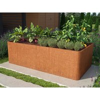 Hochbeet aus Cortenstahl 200x107x60 cm, Matgerialstärke 2 mm, Edelrost Hochbeet, Hochbeet Bausatz, Hochbeet Metall, Hochbeet Stahl Hochbeet aus Cortenstahl 200x107x60 cm, Matgerialstärke 2 mm, Edelrost Hochbeet, Hochbeet Bausatz, Hochbeet Metall, Hochbeet Stahl