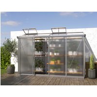 Anlehngewächshaus 299×148 cm, 10 mm, Gewächshaus, Anbaugewächshaus, tomatengewächshaus, tomatenhaus Anlehngewächshaus 299×148 cm, 10 mm, Gewächshaus, Anbaugewächshaus, tomatengewächshaus, tomatenhaus