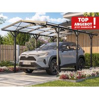 Carport Aluminium 505×285 cm anthrazit, Aluminiumcarport, Überdachung für Ihr Auto mit Doppelstegplatten 10 mm, hochwertiges Carport Carport Aluminium 505×285 cm anthrazit, Aluminiumcarport, Überdachung für Ihr Auto mit Doppelstegplatten 10 mm, hochwertiges Carport