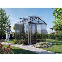 Gewächshaus 235×235 cm, 16 mm, 4 Fenster, Einfachtür, Gewächshaus Aluminium, Tomatenhaus, Gartenhaus, Treibhaus, Gewächshaus günstig, Glashaus Gewächshaus 235×235 cm, 16 mm, 4 Fenster, Einfachtür, Gewächshaus Aluminium, Tomatenhaus, Gartenhaus, Treibhaus, Gewächshaus günstig, Glashaus