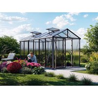 Gewächshaus DIAMAS 236×460 cm, 10 oder 12 mm, 2 Fenster, Einfachtür, Gewächshaus Aluminium, Tomatenhaus, Gartenhaus, Treibhaus, gewächshaus günstig, Glashaus Gewächshaus DIAMAS 236×460 cm, 10 oder 12 mm, 2 Fenster, Einfachtür, Gewächshaus Aluminium, Tomatenhaus, Gartenhaus, Treibhaus, gewächshaus günstig, Glashaus