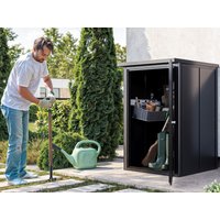 Geräteschrank 84 x 84 x 131 cm – Stilvoller Geräteschrank für den Garten: Der perfekte Gartenschrank und Auflagenschrank. Hochwertiger Stahlschrank im eleganten Design für eine moderne und praktische Aufbewahrungslösung. Geräteschrank 84 x 84 x 131 cm – Stilvoller Geräteschrank für den Garten: Der perfekte Gartenschrank und Auflagenschrank. Hochwertiger Stahlschrank im eleganten Design für eine moderne und praktische Aufbewahrungslösung.