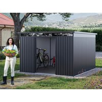 Metallgerätehaus 260 x 280 cm, Türhöhe: 175 cm, stabil, wetterfest, hochwertiges Metall-Gartenhaus für die sichere Aufbewahrung von Gartengeräten, Fahrrädern & mehr. Robuster Geräteschuppen mit langlebiger Stahlkonstruktion! Metallgerätehaus 260 x 280 cm, Türhöhe: 175 cm, stabil, wetterfest, hochwertiges Metall-Gartenhaus für die sichere Aufbewahrung von Gartengeräten, Fahrrädern & mehr. Robuster Geräteschuppen mit langlebiger Stahlkonstruktion!