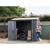 Metallgerätehaus 270×200 cm, Türhöhe: 184 cm, Dachlast: 200 kg/m², stabil, wetterfest, hochwertiges Metall-Gartenhaus für die sichere Aufbewahrung von Gartengeräten, Fahrrädern & mehr. Robuster Geräteschuppen mit langlebiger Stahlkonstruktion! Metallgerätehaus 270×200 cm, Türhöhe: 184 cm, Dachlast: 200 kg/m², stabil, wetterfest, hochwertiges Metall-Gartenhaus für die sichere Aufbewahrung von Gartengeräten, Fahrrädern & mehr. Robuster Geräteschuppen mit langlebiger Stahlkonstruktion!