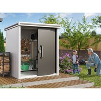Metallgerätehaus 187x152cm, Türhöhe: 190 cm, 300 kg/m2 Dachbelastbarkeit, Gartenhaus Metall, Geräteschuppen, Gartenschrank, Gerätehaus Metall Metallgerätehaus 187x152cm, Türhöhe: 190 cm, 300 kg/m2 Dachbelastbarkeit, Gartenhaus Metall, Geräteschuppen, Gartenschrank, Gerätehaus Metall