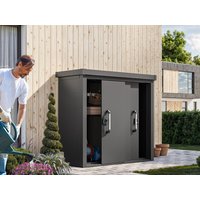 Geräteschrank 188×86 cm, 200 kg/m² Dachlast, der perfekte Stauraum für Gartengeräte, Werkzeug & mehr. Geräteschrank 188×86 cm, 200 kg/m² Dachlast, der perfekte Stauraum für Gartengeräte, Werkzeug & mehr.