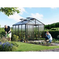 Gewächshaus ISA 235 x 311 cm, mit 8 mm Doppelstegplatten, 2 Fenster, Einfachtür, Gewächshaus Aluminium, Tomatenhaus, Gartenhaus, Treibhaus, gewächshaus günstig, Glashaus Gewächshaus ISA 235 x 311 cm, mit 8 mm Doppelstegplatten, 2 Fenster, Einfachtür, Gewächshaus Aluminium, Tomatenhaus, Gartenhaus, Treibhaus, gewächshaus günstig, Glashaus