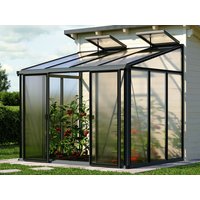 Gewächshaus ELLA 34 , BxT: 263 x 194 cm, Anlehngewächshaus mit 16 mm Doppelstegplatten, 2 Fenster, Einfachtür, Gewächshaus Aluminium, Tomatenhaus, Gartenhaus, Treibhaus, gewächshaus günstig, Glashaus Gewächshaus ELLA 34 , BxT: 263 x 194 cm, Anlehngewächshaus mit 16 mm Doppelstegplatten, 2 Fenster, Einfachtür, Gewächshaus Aluminium, Tomatenhaus, Gartenhaus, Treibhaus, gewächshaus günstig, Glashaus