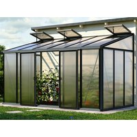 Gewächshaus ELLA 36 , BxT: 388 x 194 cm, Anlehngewächshaus mit 16 mm Doppelstegplatten, 3 Fenster, Einfachtür, Gewächshaus Aluminium, Tomatenhaus, Gartenhaus, Treibhaus, gewächshaus günstig, Glashaus Gewächshaus ELLA 36 , BxT: 388 x 194 cm, Anlehngewächshaus mit 16 mm Doppelstegplatten, 3 Fenster, Einfachtür, Gewächshaus Aluminium, Tomatenhaus, Gartenhaus, Treibhaus, gewächshaus günstig, Glashaus
