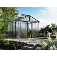 Gewächshaus 235×311 cm, 8 mm, 2 Fenster, Einfachtür, ISABELLA 22, Gewächshaus Aluminium ideales Tomatenhaus und Gartenhaus Gewächshaus 235×311 cm, 8 mm, 2 Fenster, Einfachtür, ISABELLA 22, Gewächshaus Aluminium ideales Tomatenhaus und Gartenhaus