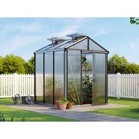 Gewächshaus COMPACT 199 x 199 cm, mit 10 oder 16 mm Doppelstegplatten, 2 Fenster, Einfachtür, Gewächshaus Aluminium, Tomatenhaus, Gartenhaus, Treibhaus, gewächshaus günstig, Glashaus Gewächshaus COMPACT 199 x 199 cm, mit 10 oder 16 mm Doppelstegplatten, 2 Fenster, Einfachtür, Gewächshaus Aluminium, Tomatenhaus, Gartenhaus, Treibhaus, gewächshaus günstig, Glashaus