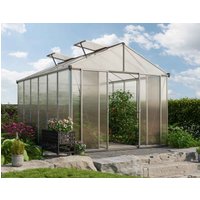 Gewächshaus 262×384 cm, 10 mm, 2 Fenster, Doppeltür, Gewächshaus Aluminium, Tomatenhaus, Gartenhaus, Treibhaus, Gewächshaus günstig, Glashaus Gewächshaus 262×384 cm, 10 mm, 2 Fenster, Doppeltür, Gewächshaus Aluminium, Tomatenhaus, Gartenhaus, Treibhaus, Gewächshaus günstig, Glashaus
