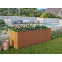 Hochbeet aus Cortenstahl 250x80x80 cm, Matgerialstärke 2 mm, Edelrost Hochbeet, Hochbeet Bausatz, Hochbeet Metall, Hochbeet Stahl Hochbeet aus Cortenstahl 250x80x80 cm, Matgerialstärke 2 mm, Edelrost Hochbeet, Hochbeet Bausatz, Hochbeet Metall, Hochbeet Stahl