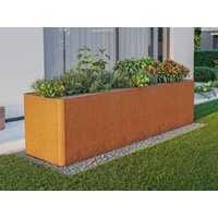 Hochbeet aus Cortenstahl 300x80x80 cm, Matgerialstärke 2 mm, Edelrost Hochbeet, Hochbeet Bausatz, Hochbeet Metall, Hochbeet Stahl Hochbeet aus Cortenstahl 300x80x80 cm, Matgerialstärke 2 mm, Edelrost Hochbeet, Hochbeet Bausatz, Hochbeet Metall, Hochbeet Stahl