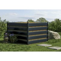 Komposter aus Aluminium, Größe: 150 x 150 cm, Höhe 100 cm, RAL 7016 Alu-Komposter, Metallkomposter extra starke Ausführung, 100% wartungsfrei Komposter aus Aluminium, Größe: 150 x 150 cm, Höhe 100 cm, RAL 7016 Alu-Komposter, Metallkomposter extra starke Ausführung, 100% wartungsfrei