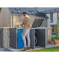 Mülltonnenbox 84 x 84 cm, Höhe: 120 cm, stabil, wetterfest, hochwertiges Material für die geschützte Aufbewahrung Ihrer Mülltonnen! Mülltonnenbox 84 x 84 cm, Höhe: 120 cm, stabil, wetterfest, hochwertiges Material für die geschützte Aufbewahrung Ihrer Mülltonnen!