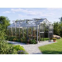 Gewächshaus 259 x 513 cm, 6 oder 8 mm, 4 Fenster, Doppeltür, Gewächshaus Aluminium, Tomatenhaus, Gartenhaus, Treibhaus, Gewächshaus günstig, Glashaus Gewächshaus 259 x 513 cm, 6 oder 8 mm, 4 Fenster, Doppeltür, Gewächshaus Aluminium, Tomatenhaus, Gartenhaus, Treibhaus, Gewächshaus günstig, Glashaus