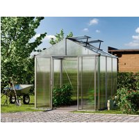 Gewächshaus 222×222 cm, 10 mm, 2 Fenster, Doppeltür, Gewächshaus Aluminium, Tomatenhaus, Gartenhaus, Treibhaus, gewächshaus günstig, Glashaus Gewächshaus 222×222 cm, 10 mm, 2 Fenster, Doppeltür, Gewächshaus Aluminium, Tomatenhaus, Gartenhaus, Treibhaus, gewächshaus günstig, Glashaus