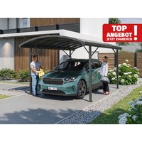 Stahl-Carport 300×470 cm, Anthrazit, Überdachung für Ihr Auto mit ACP 3 mm Dacheindeckung, hochwertiges und stabiles Carport. Stahl-Carport 300×470 cm, Anthrazit, Überdachung für Ihr Auto mit ACP 3 mm Dacheindeckung, hochwertiges und stabiles Carport.