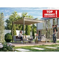 Stahlpergola 290×290 cm in Anthrazit – eine hochwertige Überdachung für Ihren Außenbereich mit robustem, wasserabweisendem Stoffdach. Diese elegante Pergola bietet stilvollen Schutz und langlebige Qualität für Garten, Terrasse oder Veranda. Stahlpergola 290×290 cm in Anthrazit – eine hochwertige Überdachung für Ihren Außenbereich mit robustem, wasserabweisendem Stoffdach. Diese elegante Pergola bietet stilvollen Schutz und langlebige Qualität für Garten, Terrasse oder Veranda.