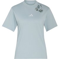 ADIDAS Damen T-Shirt Essentials 3-Streifen mint | M — Bild 1