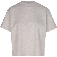 AIM'N Damen T-Shirt Boxy Script beige | L — Bild 1