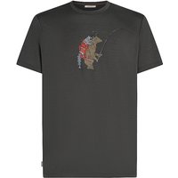 ICEBREAKER Herren Funktionsshirt Merino 150 Tech Lite Bear Catch grau | L — Bild 1