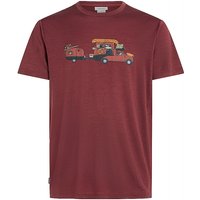 ICEBREAKER Herren Funktionsshirt Transportage 150 Tech Lite dunkelrot | M — Bild 1