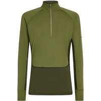 ICEBREAKER Herren Unterzieh Zipshirt 200 Merino ZoneKnit olive | M — Bild 1