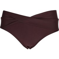 LASCANA Damen Bikinihose mit Umschlag dunkelrot | 46 — Bild 1
