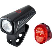 SIGMA Fahrrad Akku Lichtset Buster 150 mit Nugget II Flash Rücklicht schwarz — Bild 1