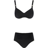 CHARMLINE Damen Bikini Uni schwarz | 38D