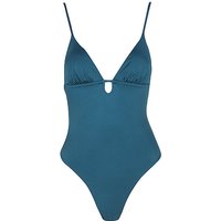 MRS & HUGS Damen Badeanzug Basic Young petrol | M