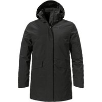SCHÖFFEL Parka de invierno 3 en 1 para mujer, estilo Borkol con capucha negro | 44