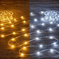 100 LED Rechargeable USB String Lights –Two Tone - Cool White & Warm White - 7.5M