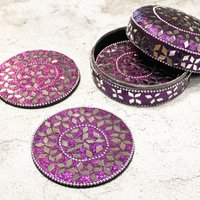 Click to view product details and reviews for Glitter Coasters In Tin 4 Pack. Click to view product details and reviews for Glitter Coasters In Tin 4 Pack.