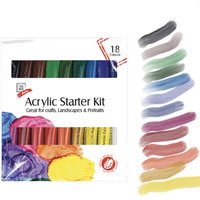 Click to view product details and reviews for Acrylic Paint Starter Set 18 Colours. Click to view product details and reviews for Acrylic Paint Starter Set 18 Colours.