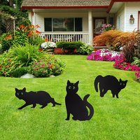 Click to view product details and reviews for 3 Metal Black Cat Scarers Garden Pest Deterrent. Click to view product details and reviews for 3 Metal Black Cat Scarers Garden Pest Deterrent.