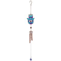 Click to view product details and reviews for Blue Hand Of Hamsa Windchime. Click to view product details and reviews for Blue Hand Of Hamsa Windchime.