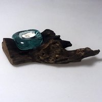 Click to view product details and reviews for Molten Glass On Wood Candle Holder. Click to view product details and reviews for Molten Glass On Wood Candle Holder.