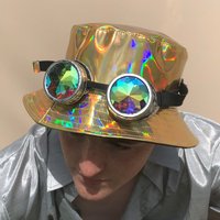Click to view product details and reviews for Gold Holographic Hat. Click to view product details and reviews for Gold Holographic Hat.