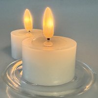 2PK FLICKABRIGHTS Wax Pool Tea Lights