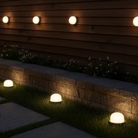 10 Connectable Dual Usage Wall & Ground Garden Lights Warm White – 9.5m