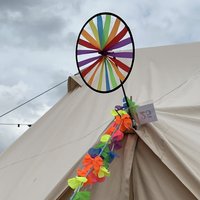Click to view product details and reviews for Rainbow Fabric Windmill Wheel Stake. Click to view product details and reviews for Rainbow Fabric Windmill Wheel Stake.